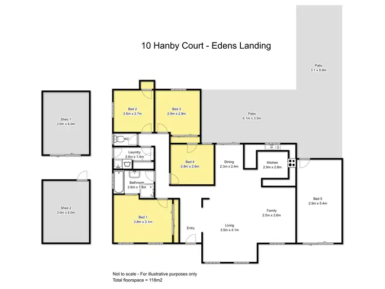 Floorplan of Homely house listing, 10 Hanby Court, Edens Landing QLD 4207
