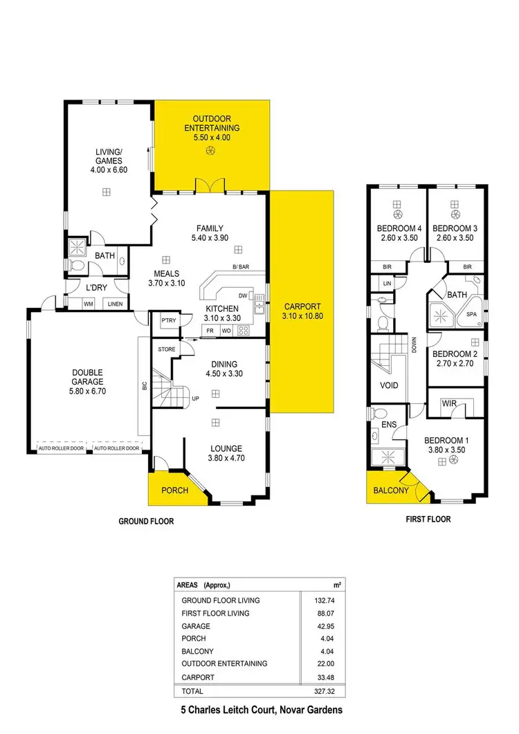 Floorplan of Homely house listing, 5 Charles Leitch Court, Novar Gardens SA 5040
