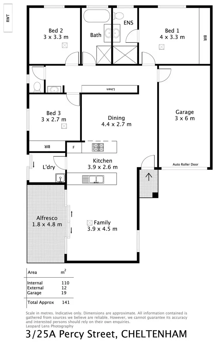 Floorplan of Homely house listing, 3/25A Percy Street, Cheltenham SA 5014