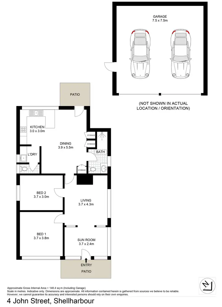 Floorplan of Homely house listing, 4 John Street, Shellharbour NSW 2529