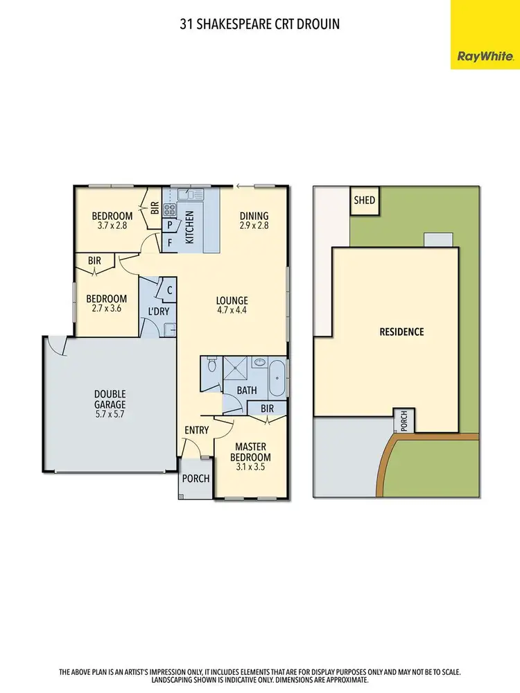 Floorplan of Homely unit listing, 31 Shakespeare Court, Drouin VIC 3818
