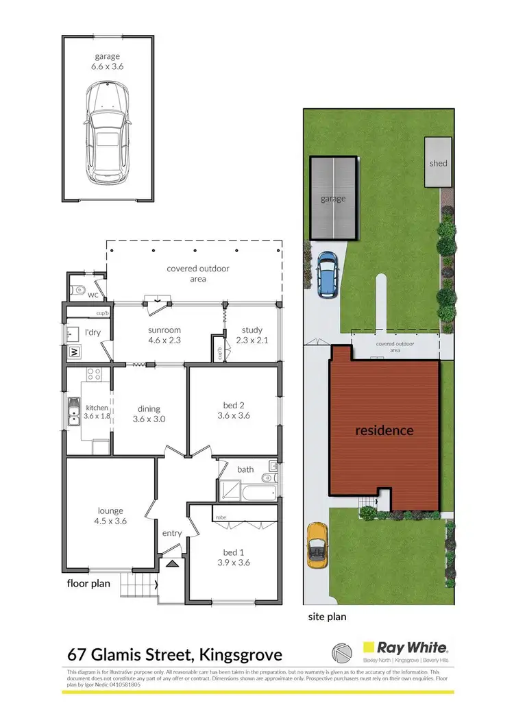 Floorplan of Homely house listing, 67 Glamis Street, Kingsgrove NSW 2208