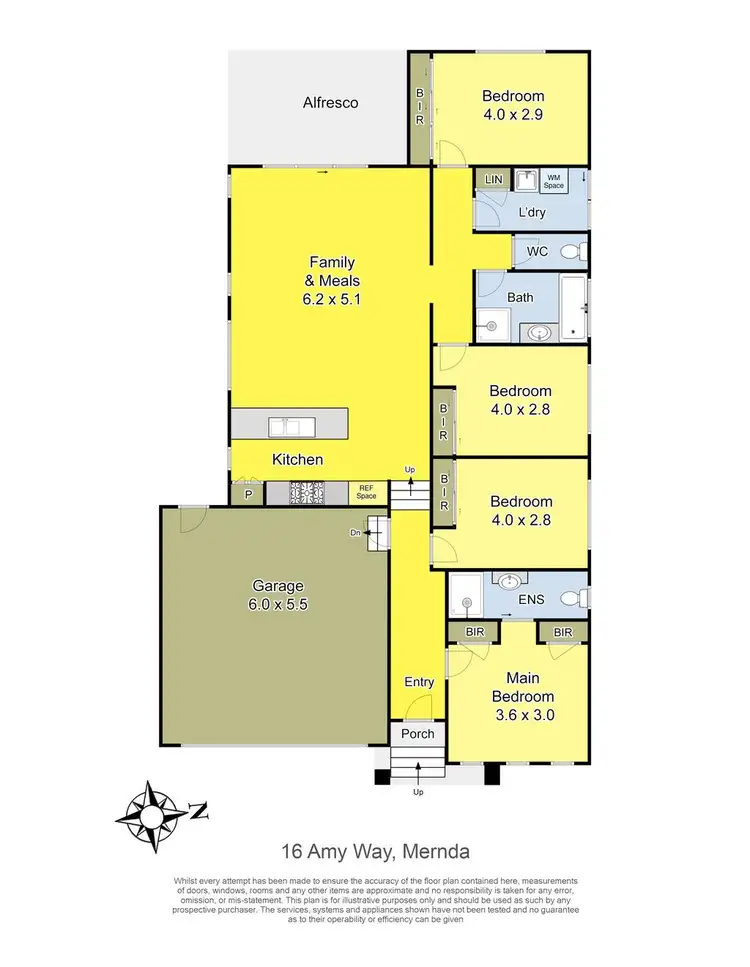 Floorplan of Homely house listing, 16 Amy Way, Mernda VIC 3754