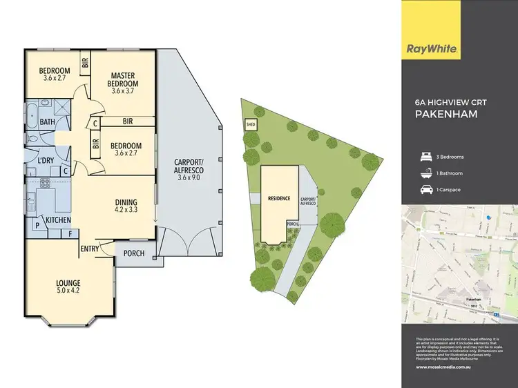 Floorplan of Homely house listing, 6A Highview Court, Pakenham VIC 3810