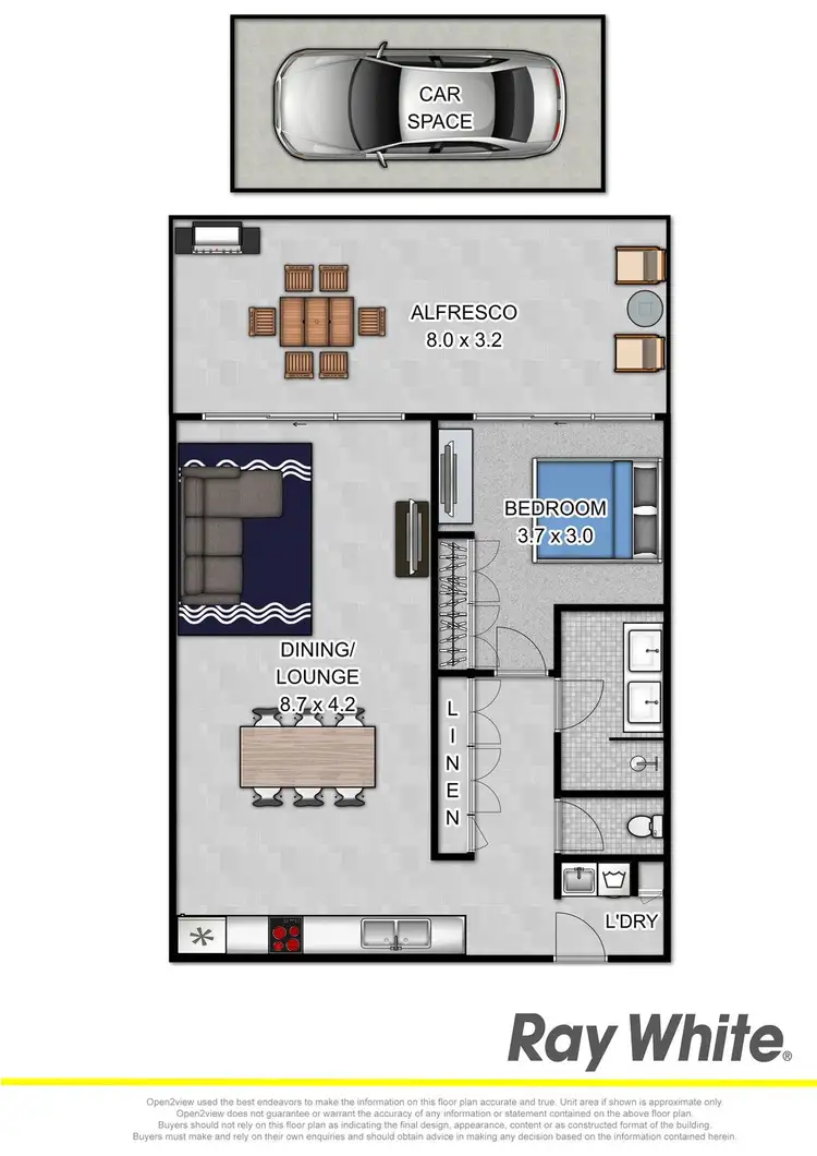 Floorplan of Homely apartment listing, 1-01 Yuruga Street, Austinmer NSW 2515