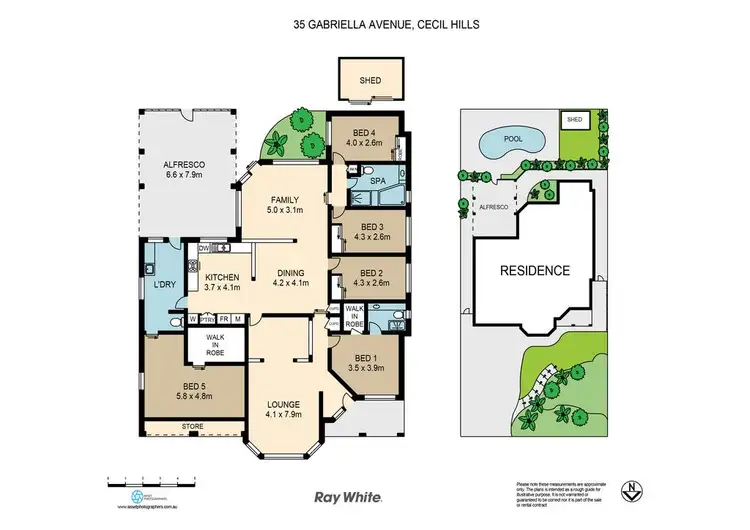Floorplan of Homely house listing, 35 Gabriella Avenue, Cecil Hills NSW 2171