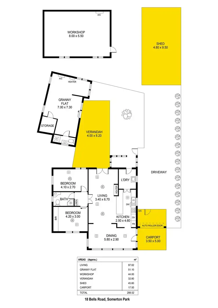 Floorplan of Homely house listing, 18 Bells Road, Somerton Park SA 5044