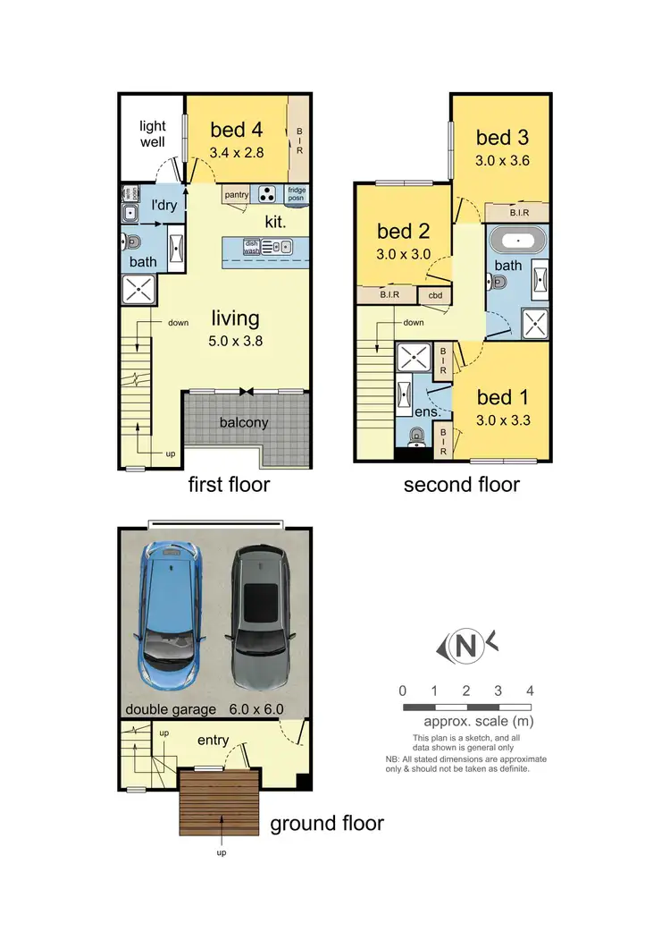 Floorplan of Homely townhouse listing, 14/7 Hay Street, Box Hill South VIC 3128