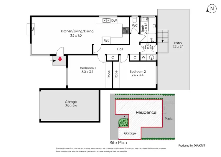 Floorplan of Homely villa listing, 2/46 Ashton Street, Reservoir VIC 3073