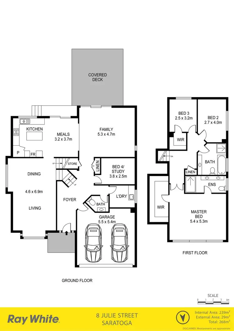 Floorplan of Homely house listing, 8 Julie Street, Saratoga NSW 2251