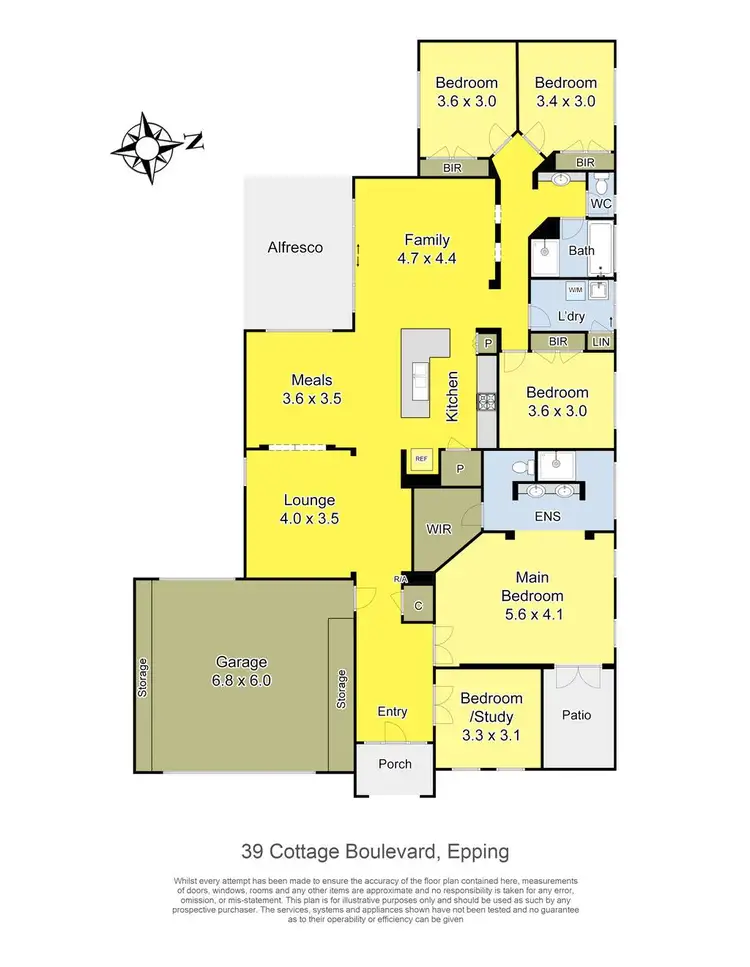 Floorplan of Homely house listing, 39 Cottage Boulevard, Epping VIC 3076