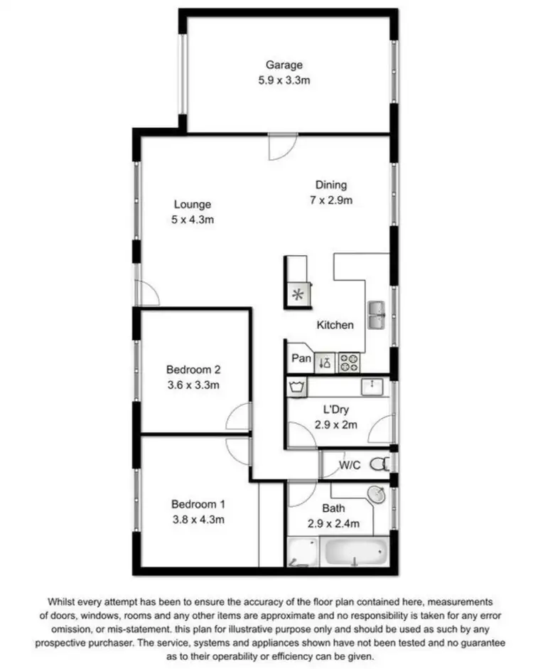 Floorplan of Homely house listing, 27 Genoa Street, Mount Gambier SA 5290