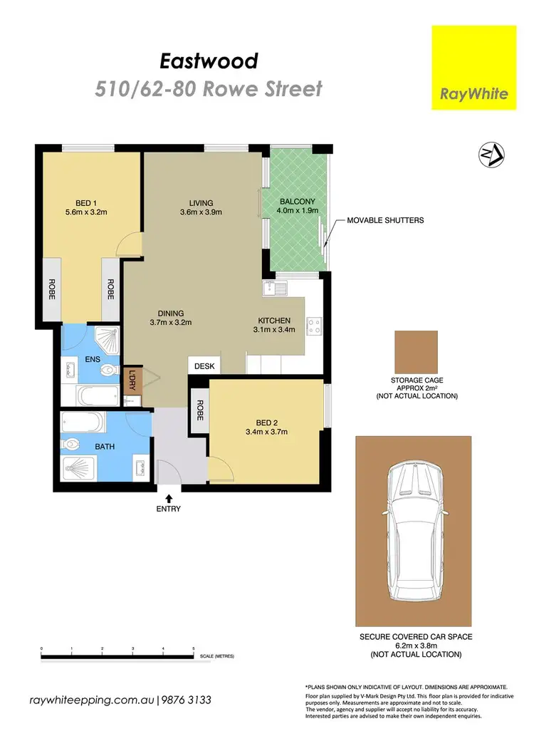 Floorplan of Homely apartment listing, 510/62-80 Rowe Street, Eastwood NSW 2122