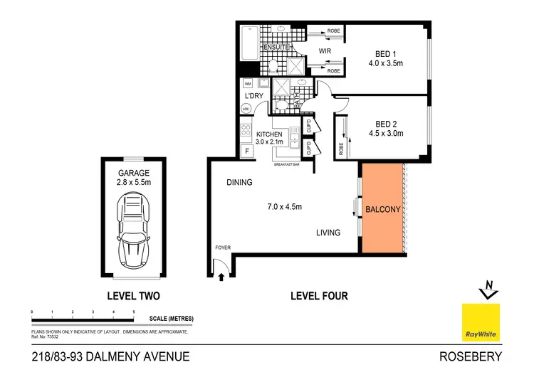 Floorplan of Homely apartment listing, 218/83-93 Dalmeny Avenue, Rosebery NSW 2018
