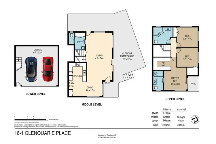 Floorplan of Homely townhouse listing, 16/1 Glenquarie Place, The Gap QLD 4061