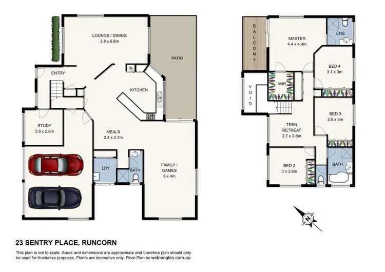 Floorplan of Homely house listing, 23 Sentry Place, Runcorn QLD 4113