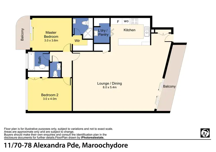 Floorplan of Homely unit listing, 11/70-78 Alexandra Parade, Maroochydore QLD 4558
