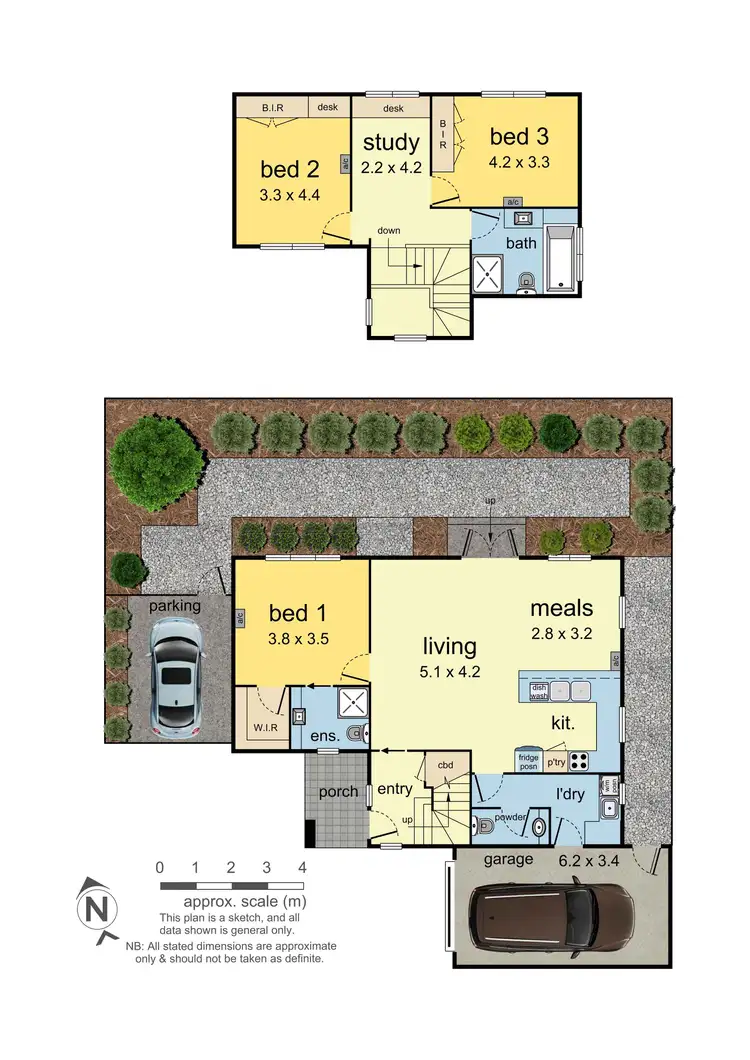 Floorplan of Homely townhouse listing, 2/401 Highbury Road, Burwood VIC 3125