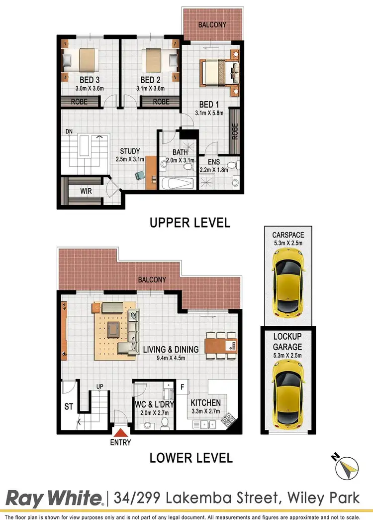 Floorplan of Homely unit listing, UNIT 34/299 Lakemba Street, Wiley Park NSW 2195