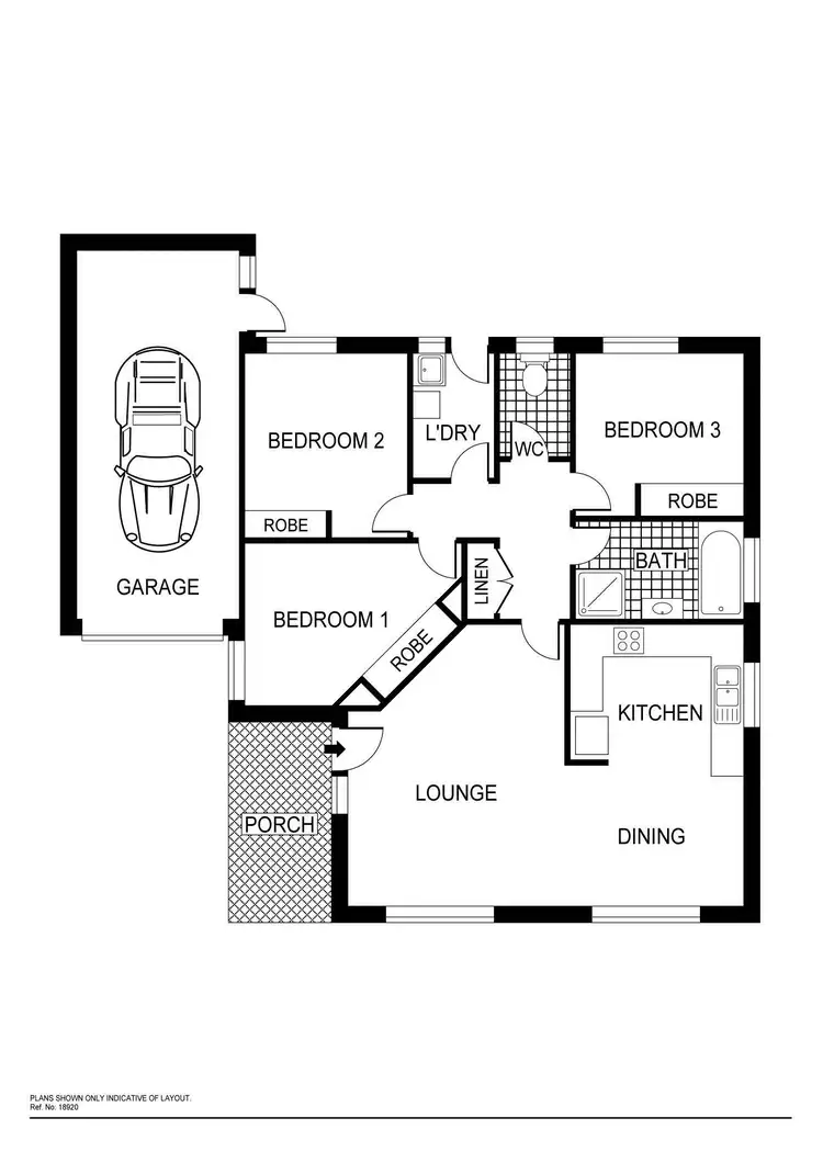 Floorplan of Homely townhouse listing, 20/37 Derrima Road, Queanbeyan NSW 2620