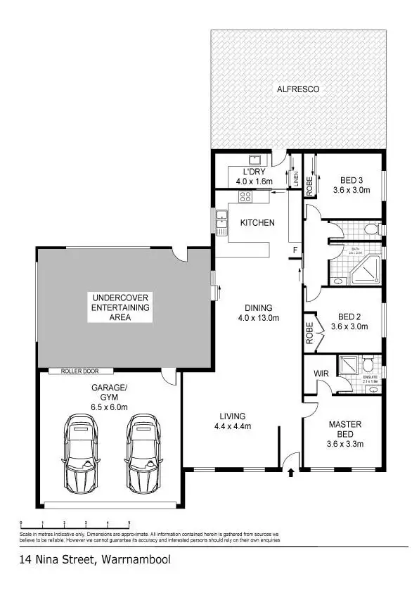 Floorplan of Homely house listing, 14 Nina Street, Warrnambool VIC 3280