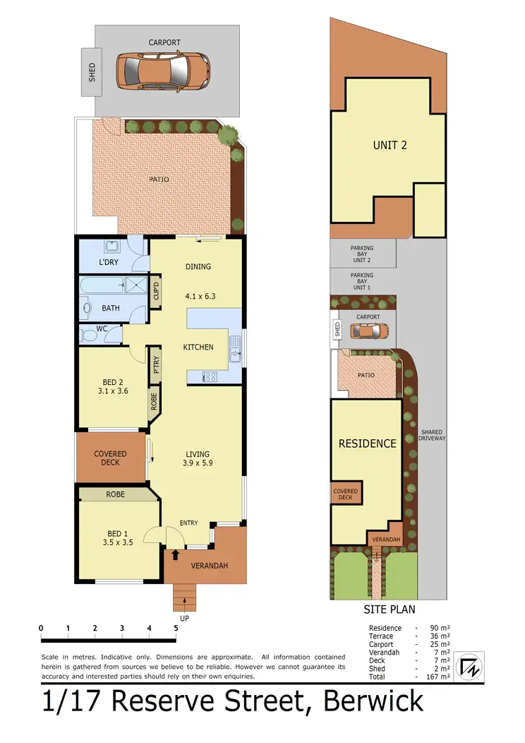 Floorplan of Homely unit listing, 1/17 Reserve Street, Berwick VIC 3806