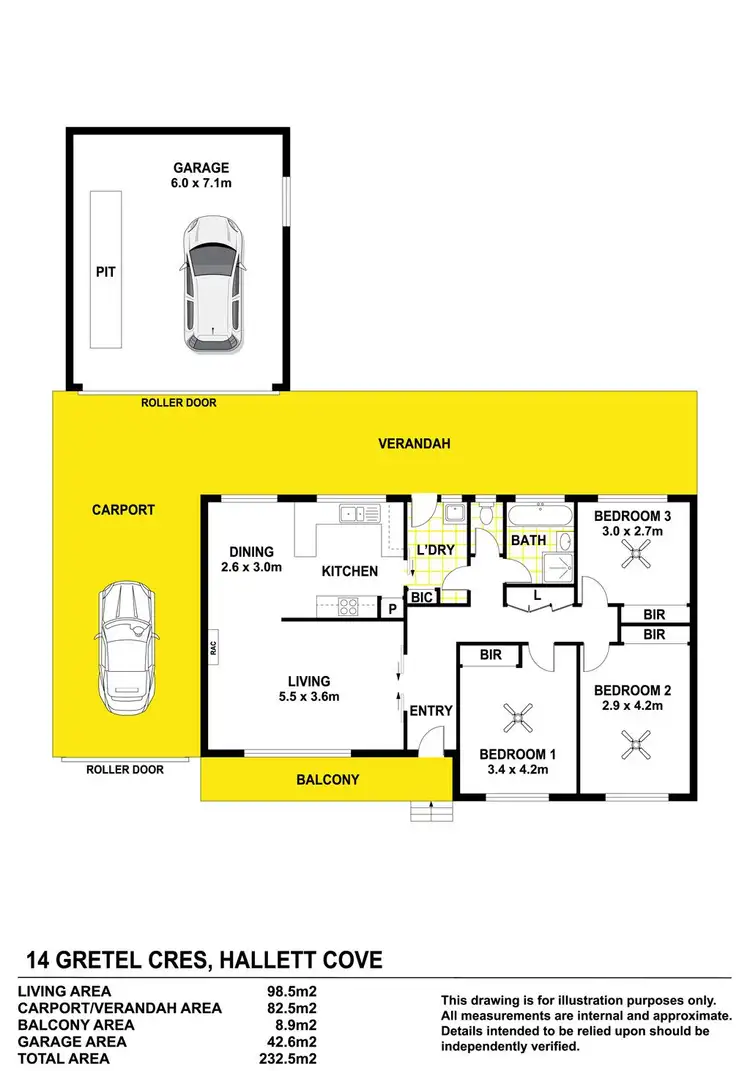 Floorplan of Homely house listing, 14 Gretel Crescent, Hallett Cove SA 5158