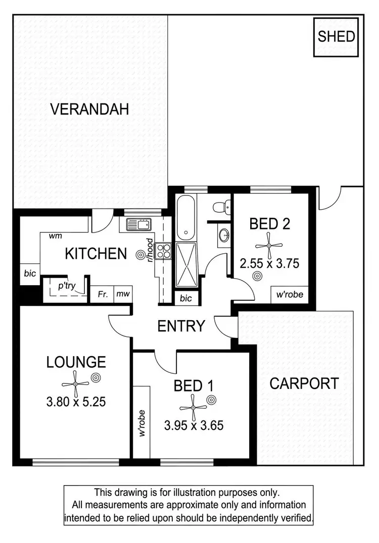 Floorplan of Homely unit listing, 2/518 Marion Road, Plympton Park SA 5038