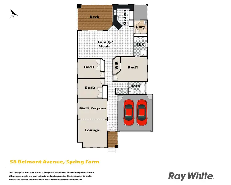 Floorplan of Homely house listing, 58 Belmont Avenue, Spring Farm NSW 2570