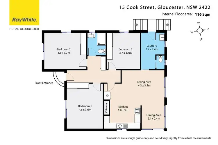 Floorplan of Homely house listing, 15 Cook Street, Gloucester NSW 2422