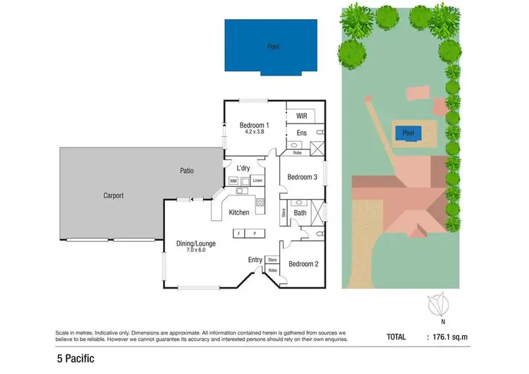 Floorplan of Homely house listing, 5 Pacific Avenue, Bushland Beach QLD 4818