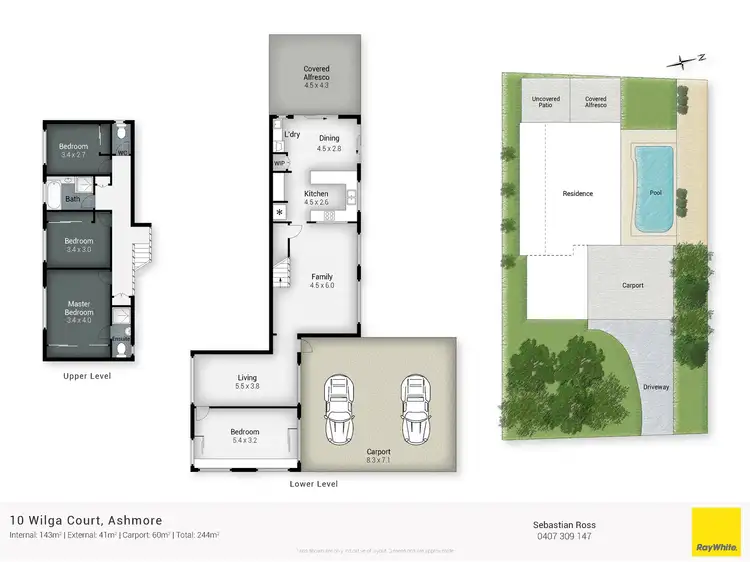 Floorplan of Homely house listing, 10 Wilga Court, Ashmore QLD 4214