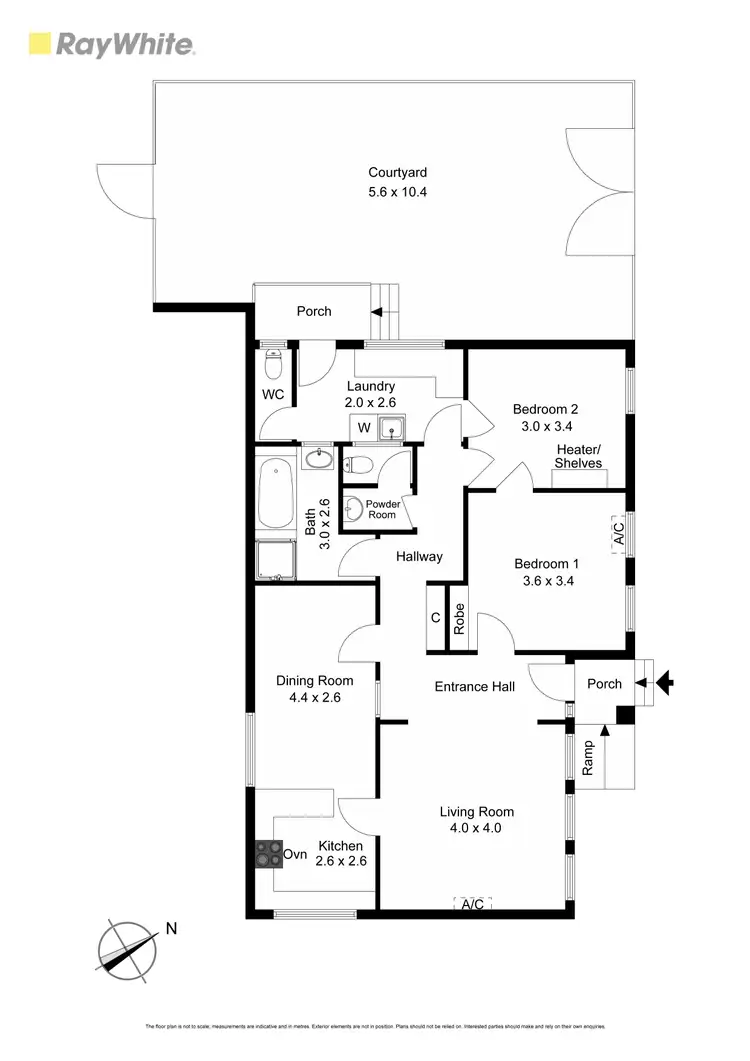 Floorplan of Homely unit listing, 1/1610 Dandenong Road, Huntingdale VIC 3166