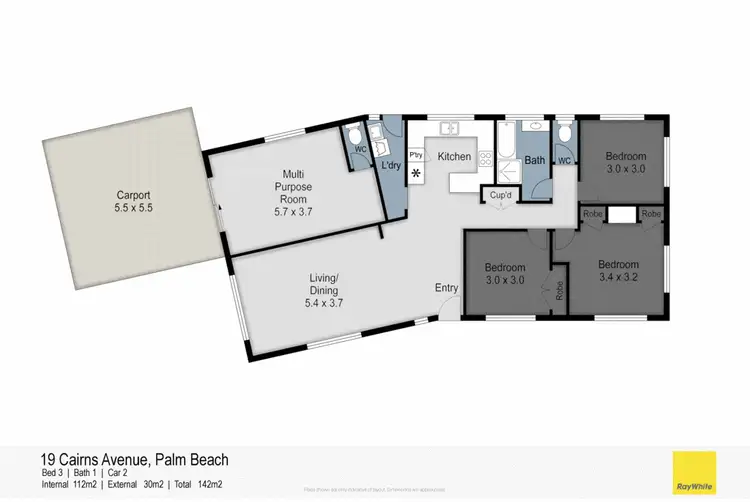Floorplan of Homely house listing, 19 Cairns Avenue, Palm Beach QLD 4221