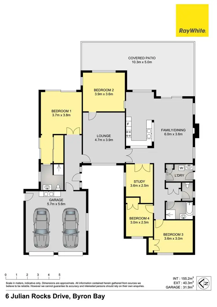 Floorplan of Homely house listing, 6 Julian Rocks Drive, Byron Bay NSW 2481