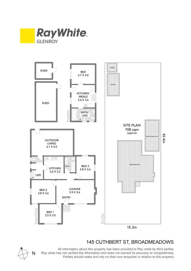 Floorplan of Homely house listing, 145 Cuthbert Street, Broadmeadows VIC 3047
