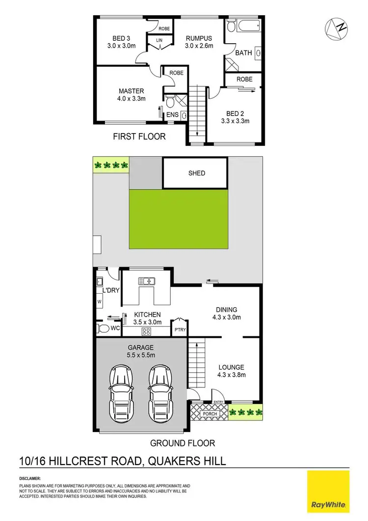Floorplan of Homely townhouse listing, 10/16 Hillcrest Road, Quakers Hill NSW 2763