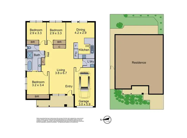 Floorplan of Homely unit listing, 43 Heathcote Drive, Forest Hill VIC 3131