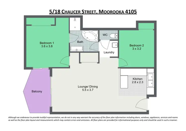 Floorplan of Homely unit listing, 5/18 Chaucer Street, Moorooka QLD 4105