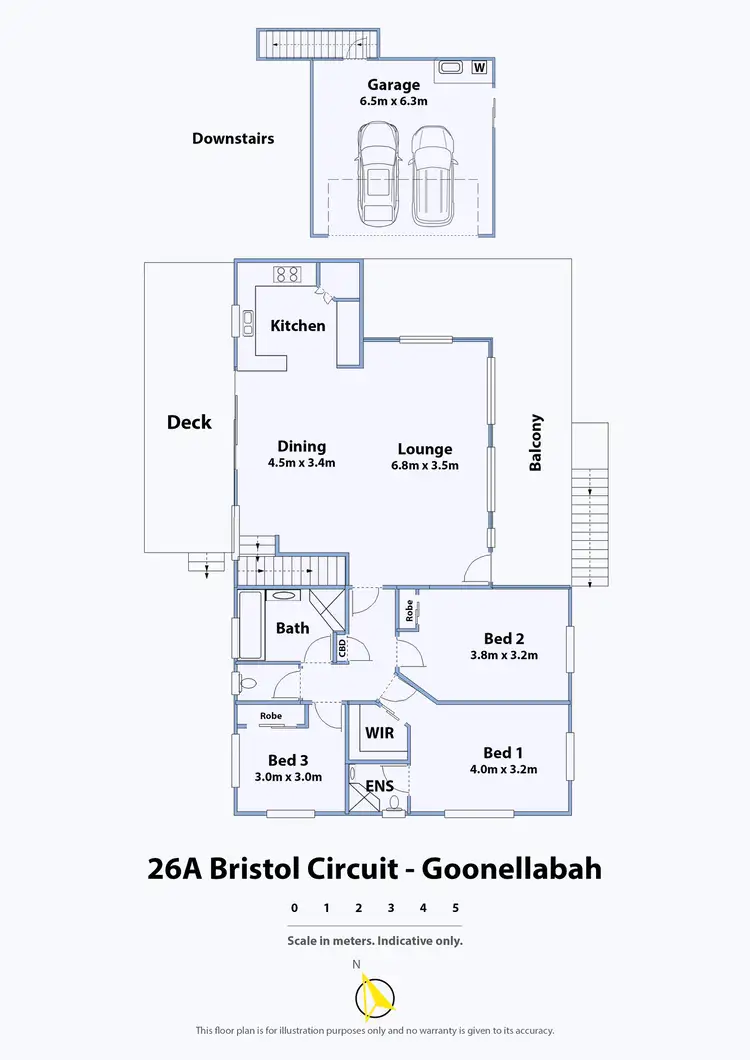 Floorplan of Homely house listing, 26A Bristol Circuit, Goonellabah NSW 2480