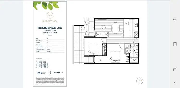 Floorplan of Homely apartment listing, 216/1-3 Renver Road, Clayton VIC 3168