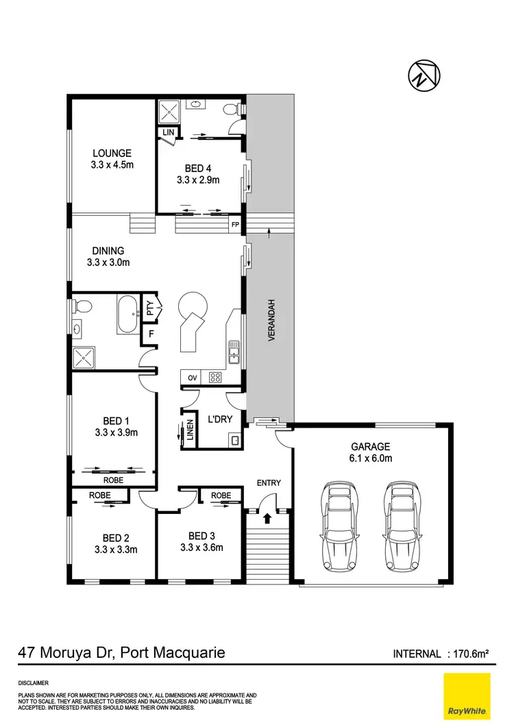 Floorplan of Homely house listing, 47 Moruya Drive, Port Macquarie NSW 2444