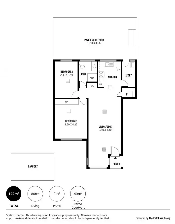 Floorplan of Homely unit listing, 4/15 Brigalow Avenue, Kensington Gardens SA 5068