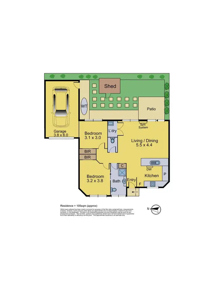 Floorplan of Homely townhouse listing, 2/15 Victoria Avenue, Mitcham VIC 3132