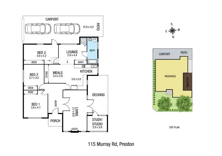 Floorplan of Homely house listing, 115 Murray Road, Preston VIC 3072