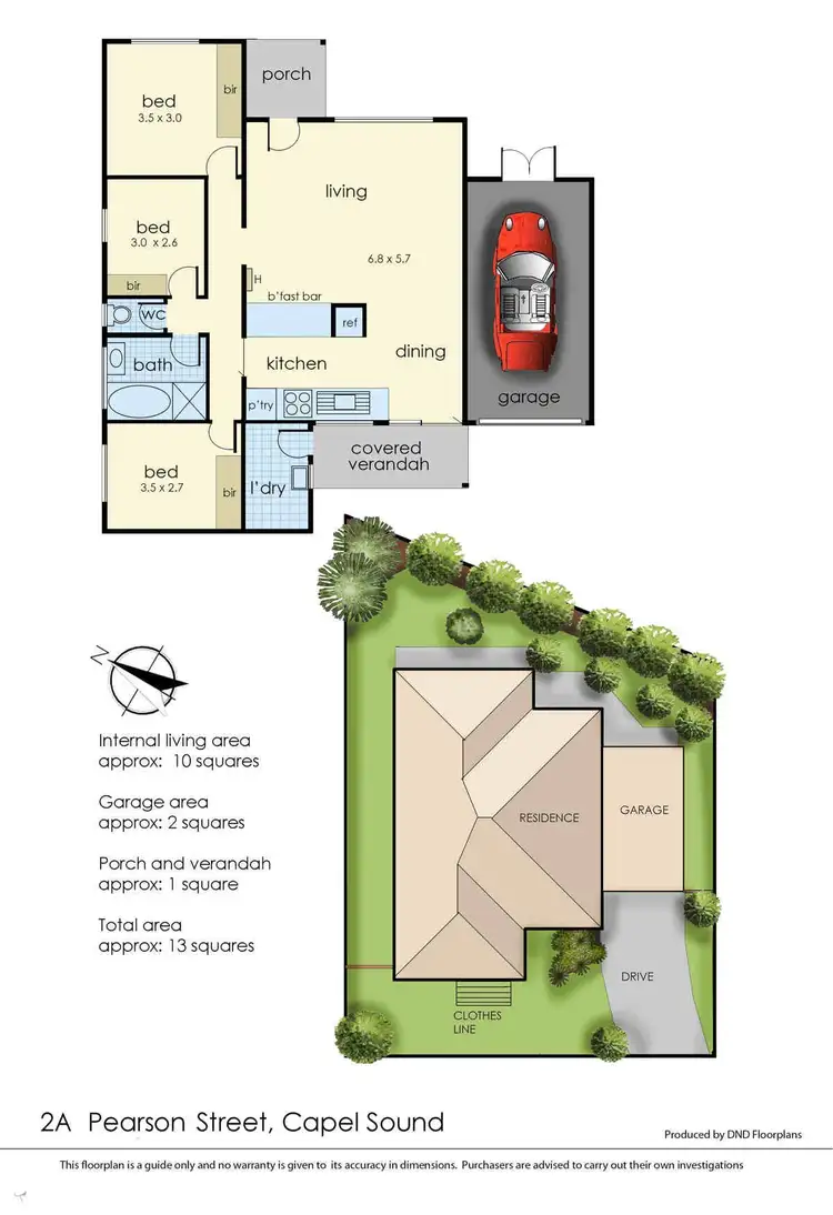 Floorplan of Homely house listing, 2A Pearson Street, Capel Sound VIC 3940