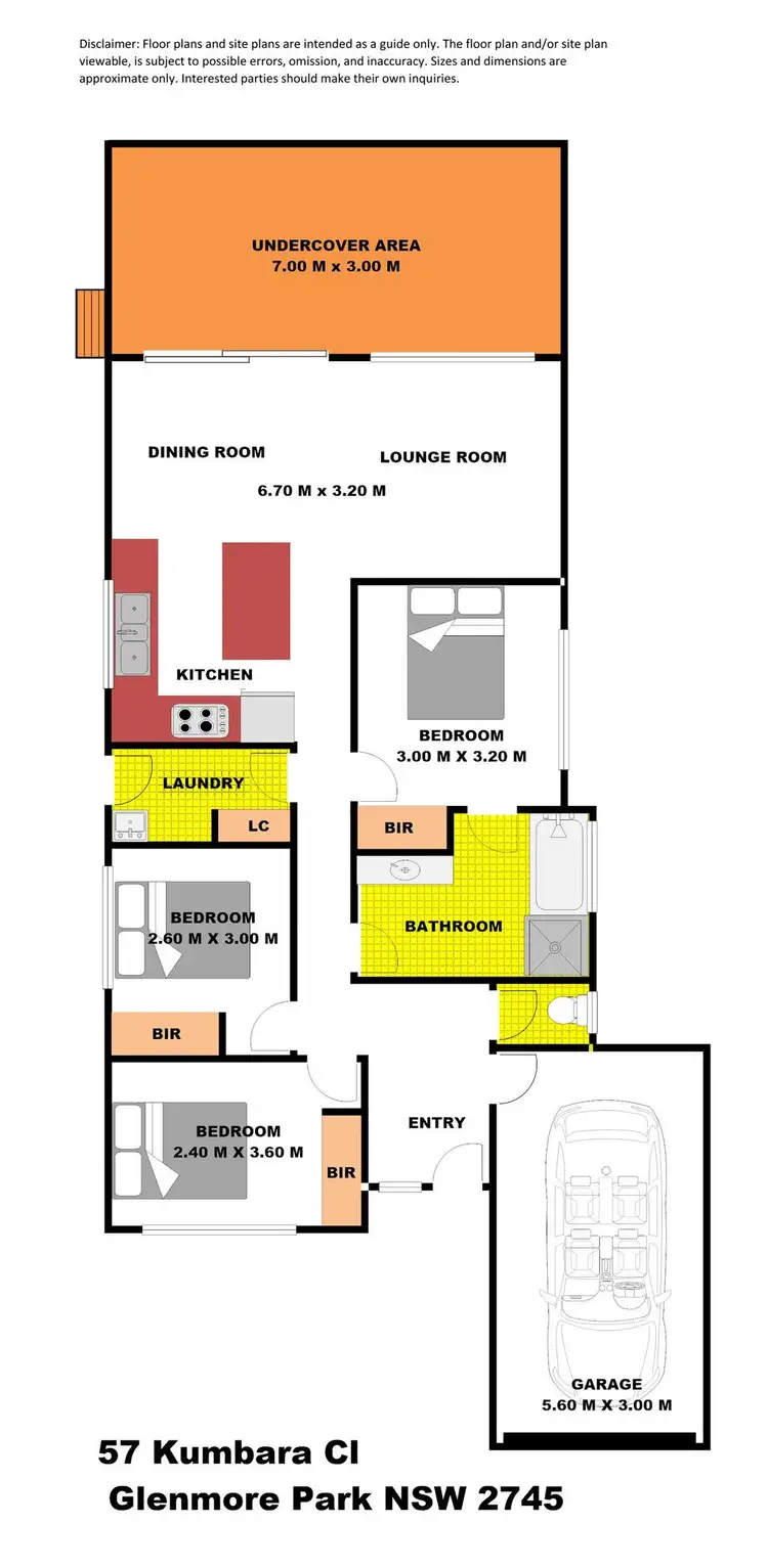 Floorplan of Homely house listing, 57 Kumbara Close, Glenmore Park NSW 2745
