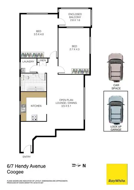 Floorplan of Homely apartment listing, 6/7 Hendy Avenue, Coogee NSW 2034
