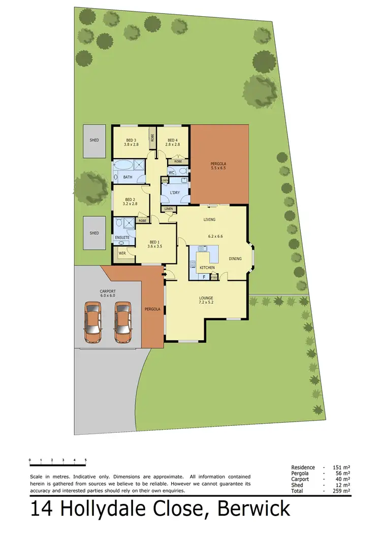 Floorplan of Homely house listing, 14 Hollydale Close, Berwick VIC 3806