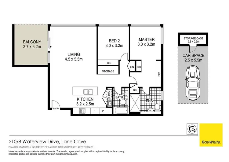Floorplan of Homely apartment listing, 210/8 Waterview Drive, Lane Cove NSW 2066
